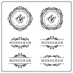 Luxury design set for wedding and decoration