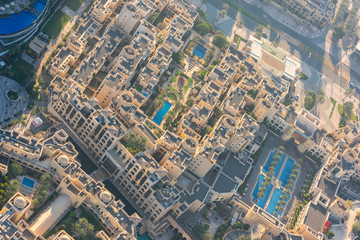 Fototapeta premium Dubai residential districts at sunrise