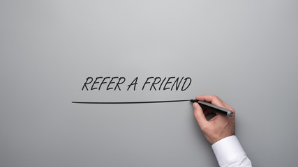 Refer a friend sign