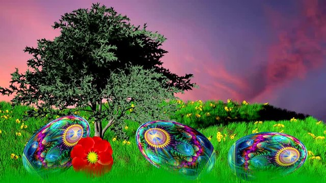 Easter eggs to the great light feast of holy Easter