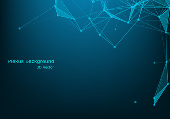 Abstract connecting dots and lines. Connection science and technology background. Vector illustration