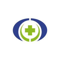 Medical and health care logo design vector template
