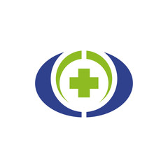 Medical and health care logo design vector template