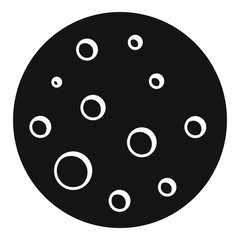 Full magic moon icon. Simple illustration of full magic moon vector icon for web design isolated on white background