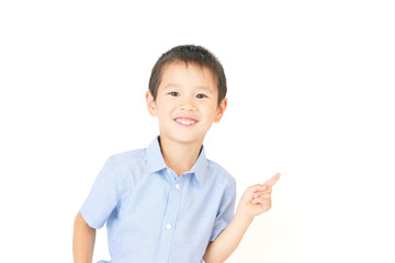 男の子　白バック