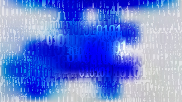 Blue and Grey Binary Background