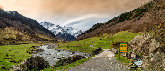 Pyrenees mountains frontera del Portalet, Huesca, Aragon, Spain