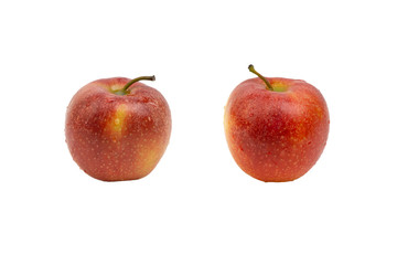 Apple on white background. Selective focus