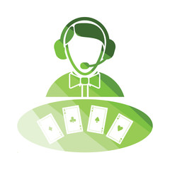 Casino dealer icon
