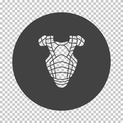 Baseball chest protector icon