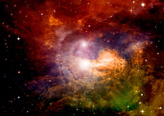 Naklejka premium galaxy in a free space