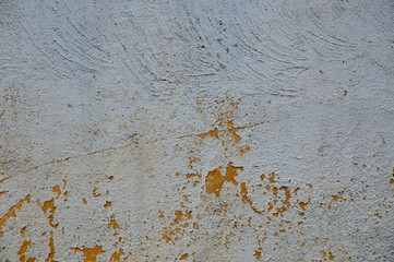 Peeling paint on the wall