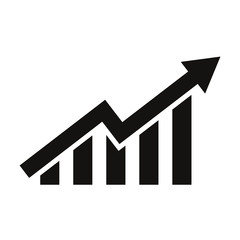 Black flat Trend icon with long shadow on white background