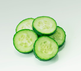 cucumber isolated on white background