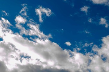 Blue sky background with clouds