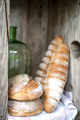selbstgemachtes Brot von Großmutter in Vorarlberg 