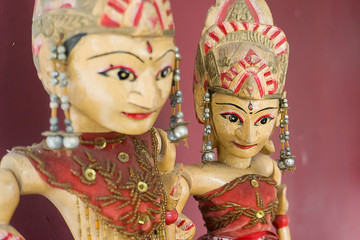 Wayang golek, trsditional Indonesian puppets