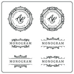 Luxury design set for wedding and decoration