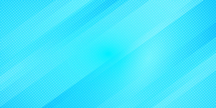 Abstract blue gradient color oblique lines stripes background and dots texture halftone style. Geometric minimal pattern modern sleek texture
