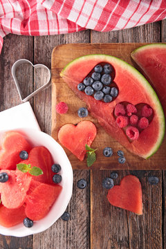 watermelon and berry fruit