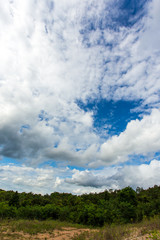 .colorful dramatic sky with cloud at sunset