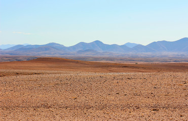 Ground road through the desert