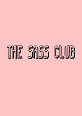 the sass club typography. 