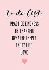 To do list. Motivational daily list.