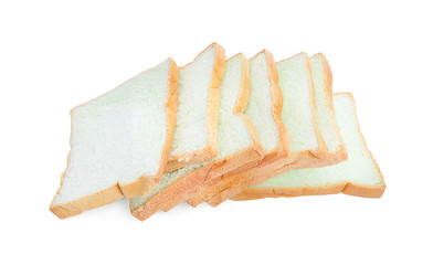 sliced bread isolated on white background