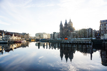 Fototapeta premium Amsterdam street