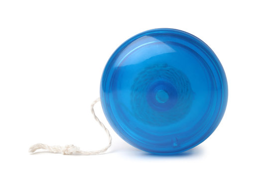 Blue yo-yo toy