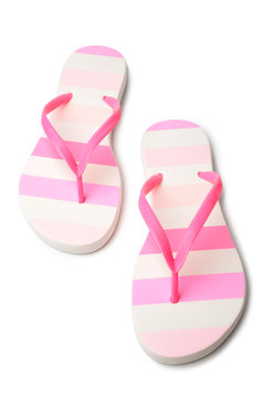 Pink flip flops