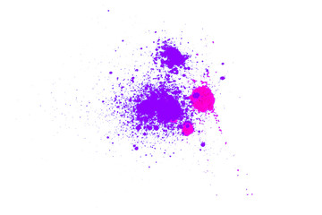 Natural  pigment powder violet and pink color.