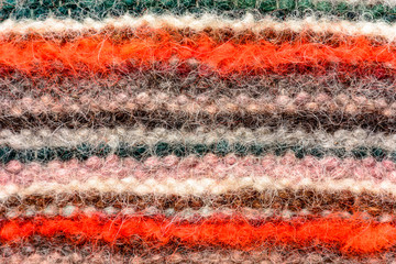 Colorful knitted wool texture background pattern with high resolution.