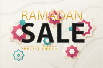 gold ramadan kareem background place for text