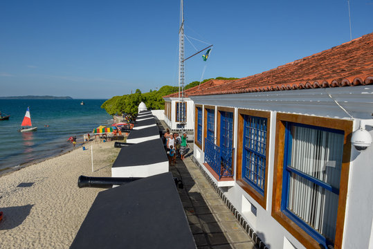 Fort Of Itaparica Island On Brazil