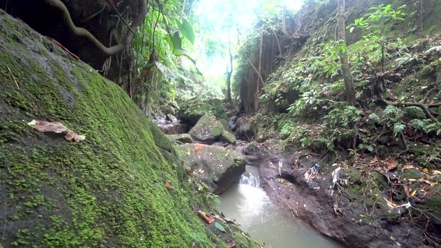 Beautiful cascading waterfall, Indonesia ostrava Bali