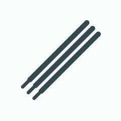 Pen refill rods isolated vector icon