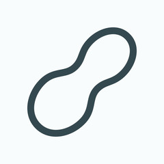 Rubber band isolated icon