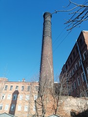 view of the old brick tower