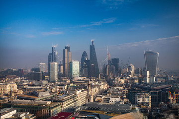 Naklejka na ściany i meble Rooftop view of London