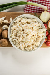 fresh white pre cooked raw tripe beef meat stomach ready to use cook