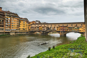 Fototapeta premium Ponte Vecchio, Florencia, Italy, Europe