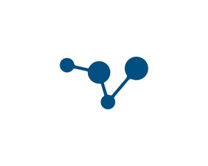 molecule logo vector icon illustration