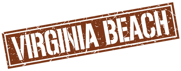 Virginia Beach brown square stamp