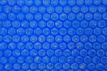 blue plastic bubbles background 