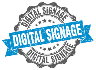 digital signage stamp. sign. seal