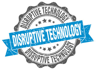 disruptive technology stamp. sign. seal
