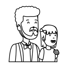 father with daughter characters