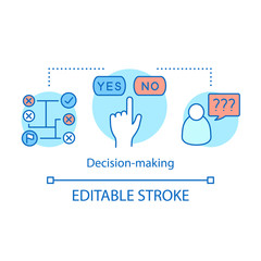 Decision making concept icon